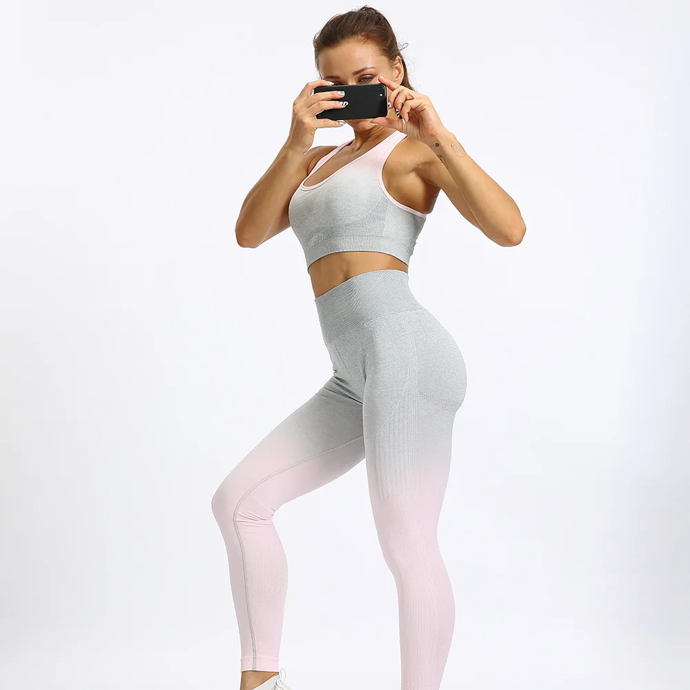 Женский комплект для йоги I Shape Racerback спортивный бюстгальтер с леггинсами