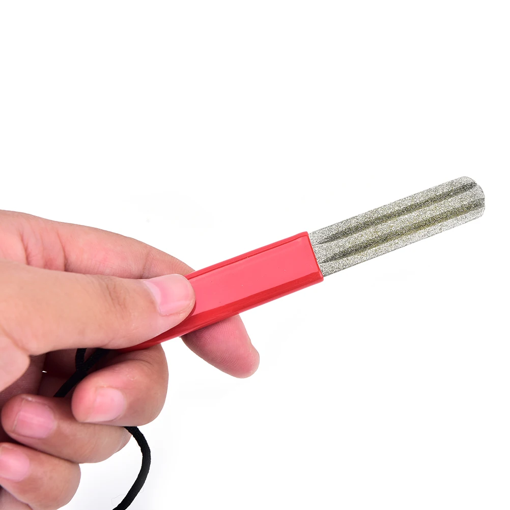

2 Sided Groove Diamond Fishing Hook Hone Fishhook Sharpener Fishing Tackle Box Fishing Accessories Easy To Use