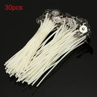 30pcs 10cm candle wicks cotton core pre waxed sustainers for candle making diy kits low smoke home garden supplies