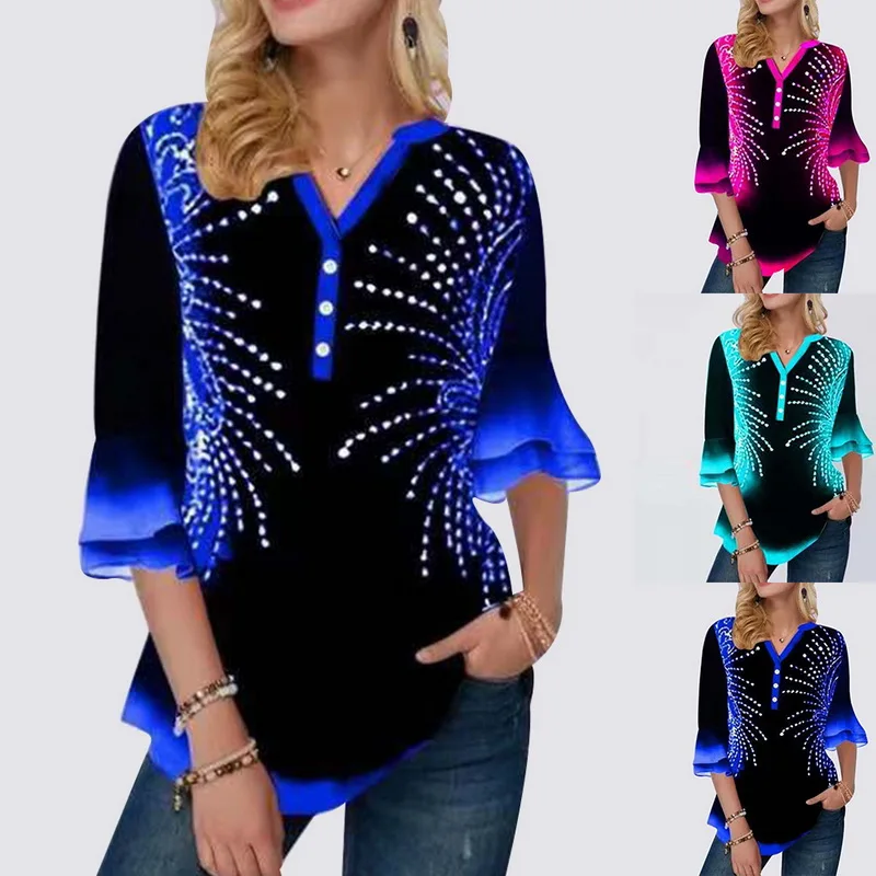 Размера плюс 5xl новая однобортная куртка с принтом позиции синего цвета