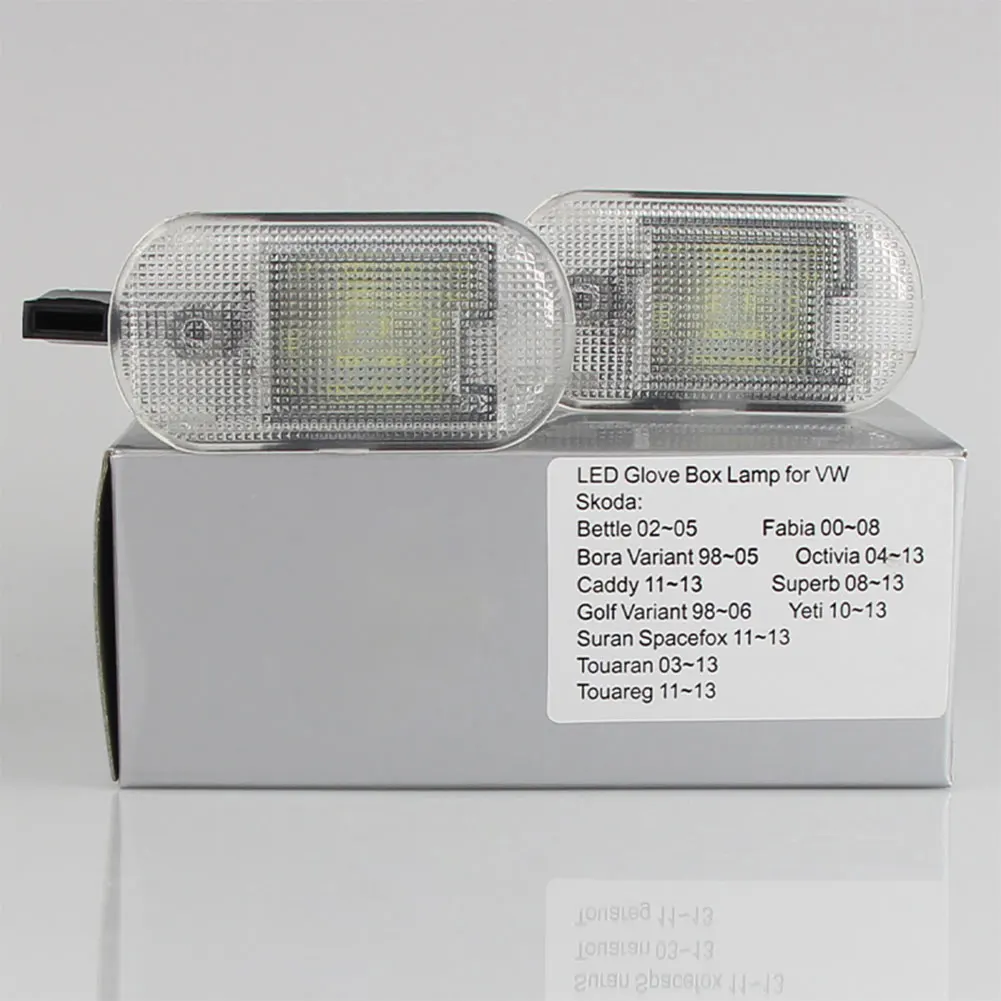 

Светодиодная лампа CanBus для бардачка VW Bettle Bora Golf, модификация Caddy Touran Touareg для Skoda Superb Fabia Yeti Octavia, 12 В