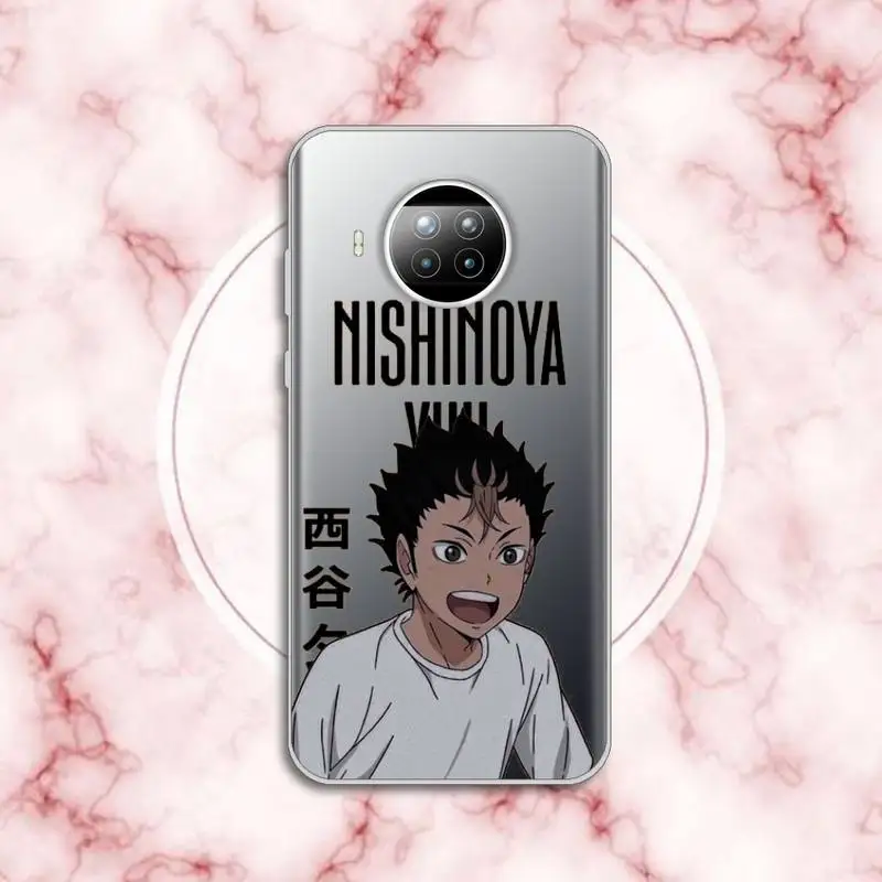 

Japan anime Haikyuu volleyball Phone Case Transparent for Xiaomi Redmi note 10 t 8 9 pro lite 11