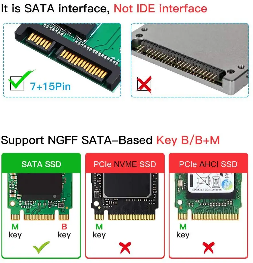 onvian m2 sata адаптер sata iii для m 2 ngff ssd конверте