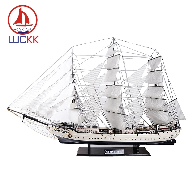 

LUCKK 130 см ручная работа, белый финский лебедь, классический набор для сборки, морской корабль