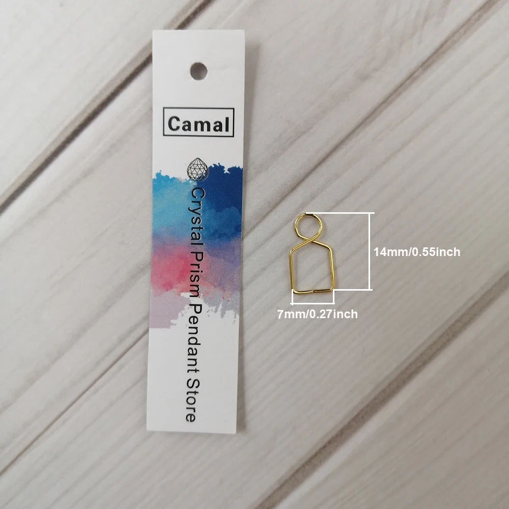 Camal 100 шт. 7*14 мм золотая металлическая пряжка крючок соединитель для подвешивания