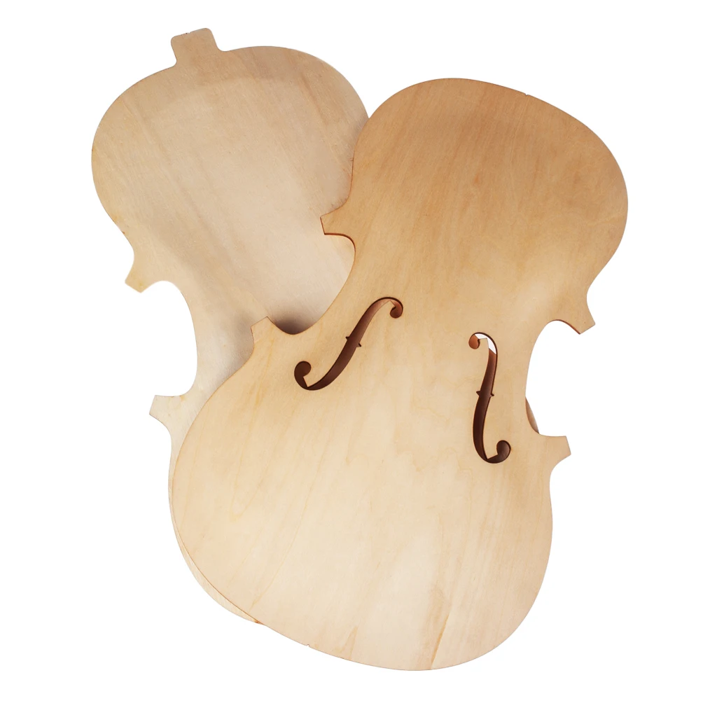 3/4 Violin Top And Back  Solidwood Unfinished Violin Parts For 3/4 Violin DIY Violin Parts Accessories New