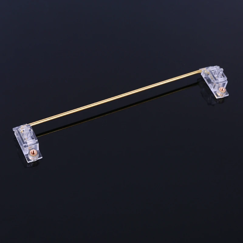

PCB Mounted Screw-in Cherry Clear Gold Plated PCB Stabilizers Satellite Axis 6.25u 2u For Mechanical Keyboard Modifier Keys X6HA