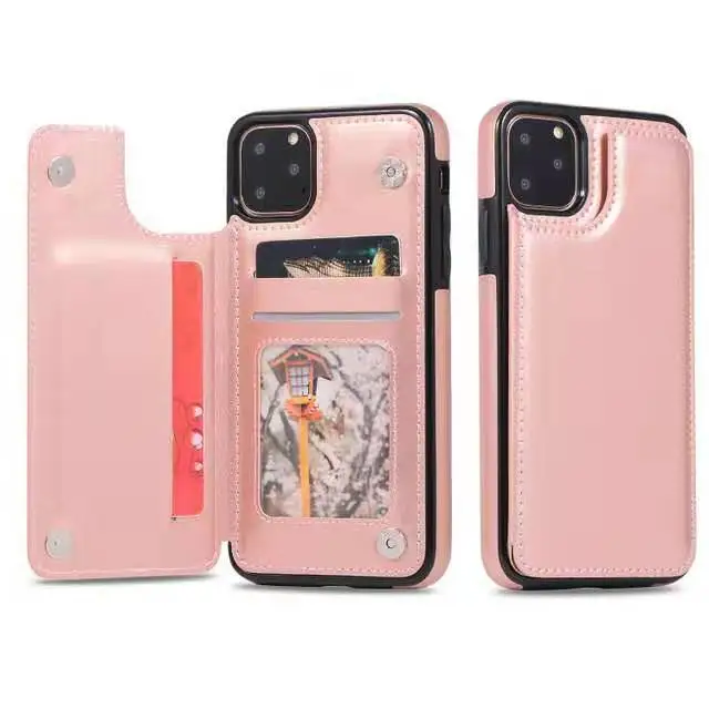 Защитный чехол для iPhone 11/iPhone 11 Pro/iPhone Pro max можно положить карты ПУ кожаный анти