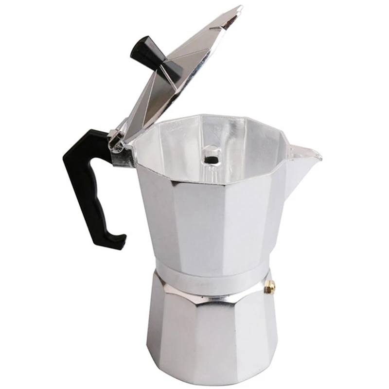 Новая Кофеварка Mocha Latte Итальянская Moka Espresso Перколятор 6 чашек плита