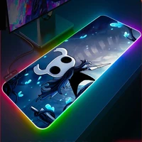xgz hollow knight gaming mouse pad rgb laptop mini carpet keyboard pad with usb backlight led mousepad gaming accessories desks