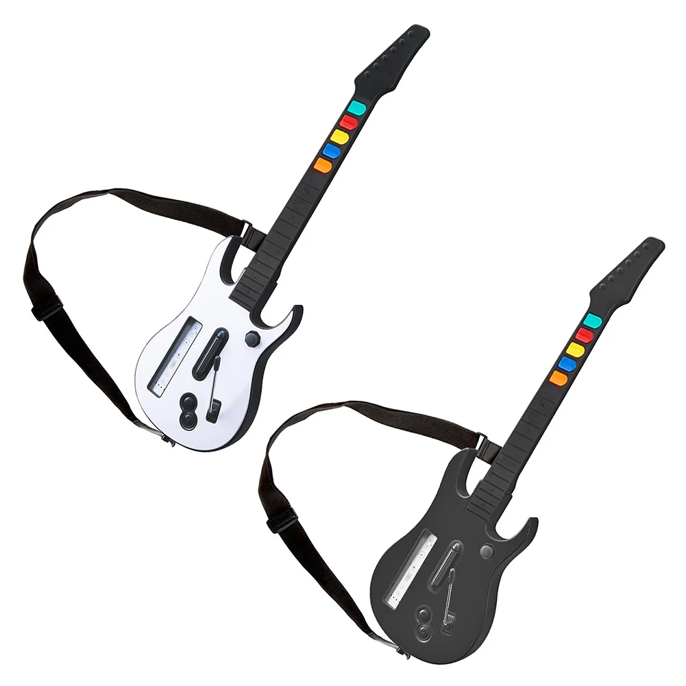 For Wii Guitar Hero Rock Band 2 3 Games Wireless Controller with Adjustable Strap Electric Guitar Accessories