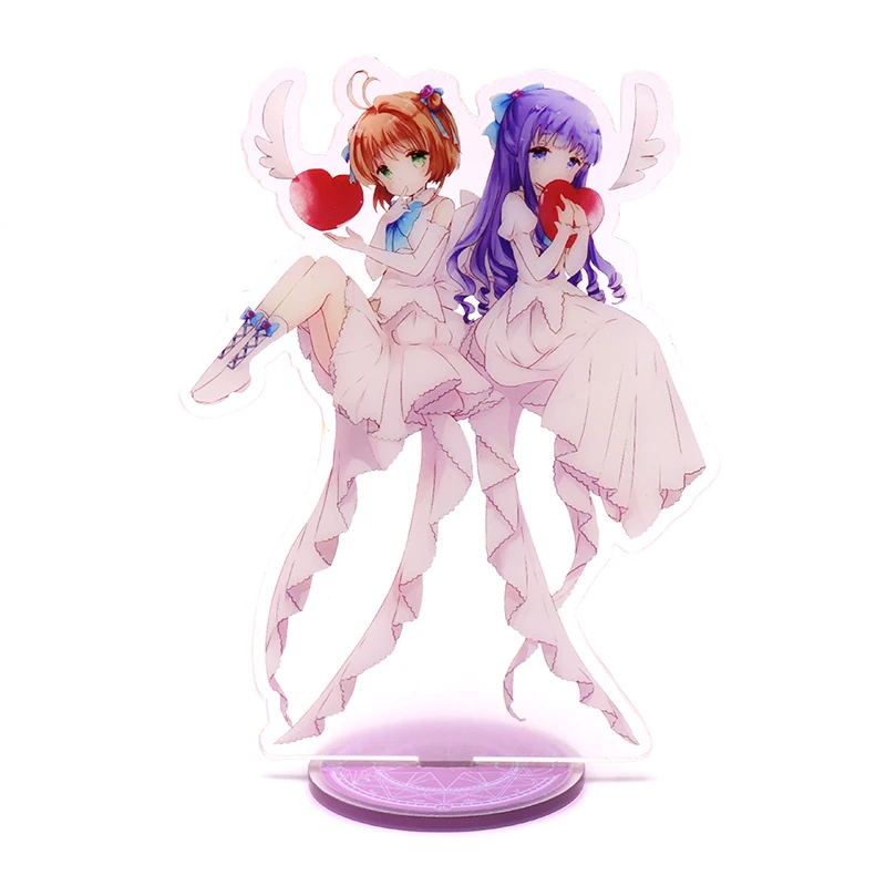 as pictured Аниме Cardcaptor искатель карт Sakura Li Shaoran прозрачная карта акриловая подставка фигурка настольное украшение Коллекция Модель игрушки Косплей Кукла - Цвет: as pictured