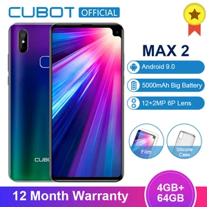 Cubot Max 2 смартфон с 6,8 дюймовым дисплеем, восьмиядерным процессором MT6762, ОЗУ 4 Гб, ПЗУ 64 ГБ, 5000 мАч, 4G LTE