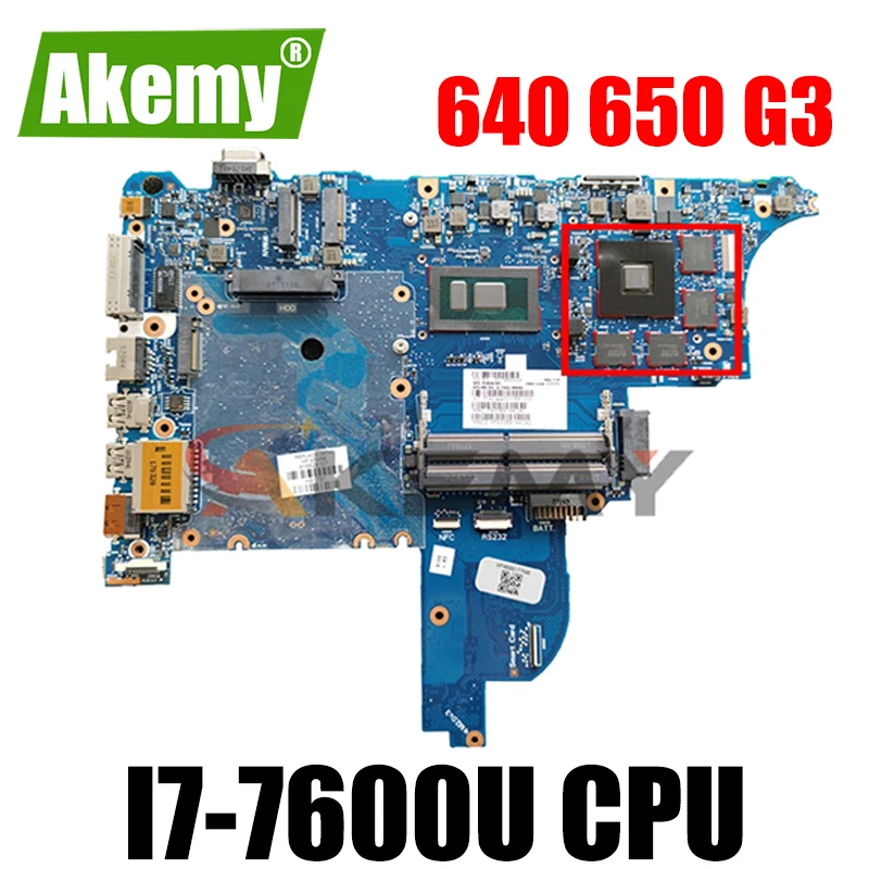 

AKemy916829-001 CLOONEY-6050A2860101-MB-A01 основная плата для HP Probook 640 650 G3 материнская плата для ноутбука SR33Z I7-7600U тестирование