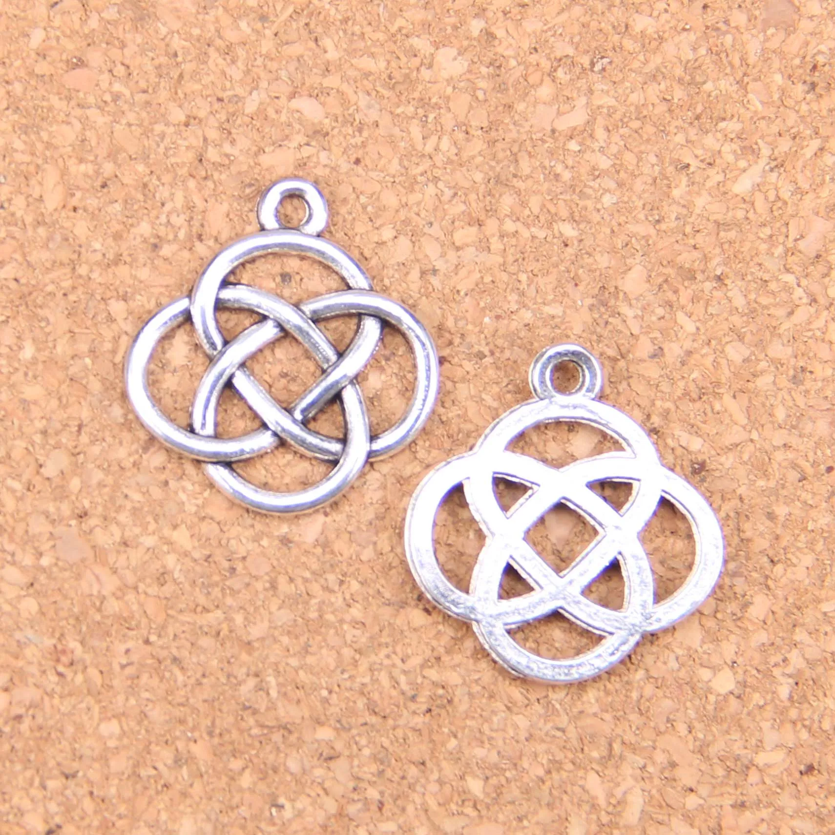 76 шт амулеты китайский узел 22x20 мм старинные подвески Винтажные Ювелирные