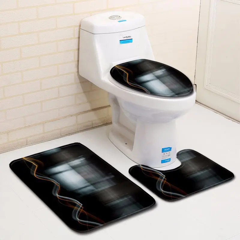 Zeegle 3 шт. Набор ковриков для ванной комнаты коврик ног водопоглощающий унитаза