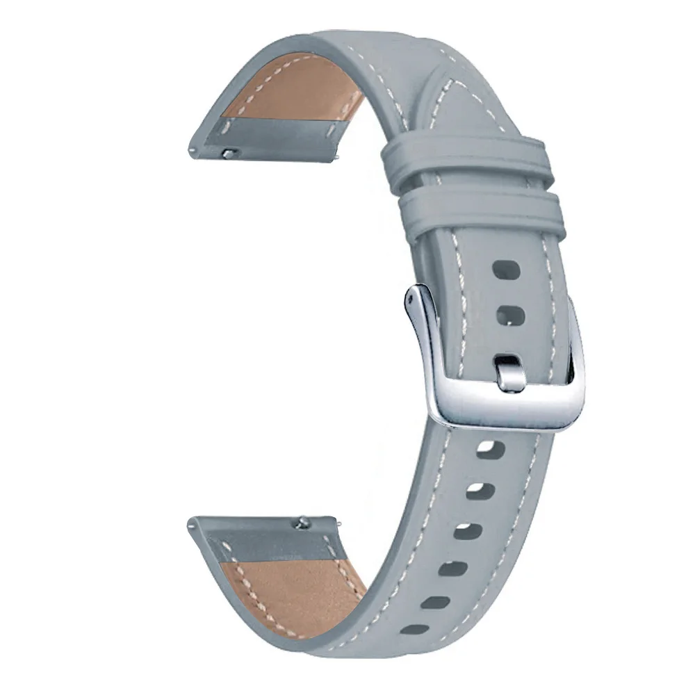 Фото Ремешок кожаный для Samsung Watch 3 45 мм, браслет для Galaxy 46 мм Gear S3 Huawei watch gt 2e Magic gt2 46 мм, 22 мм №2