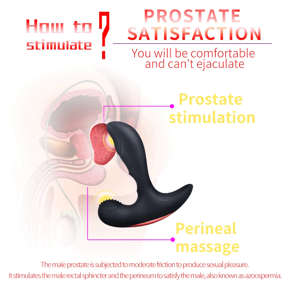 Мужской массажер простаты Анальный вибратор для мужчин секс-игрушки Анальная