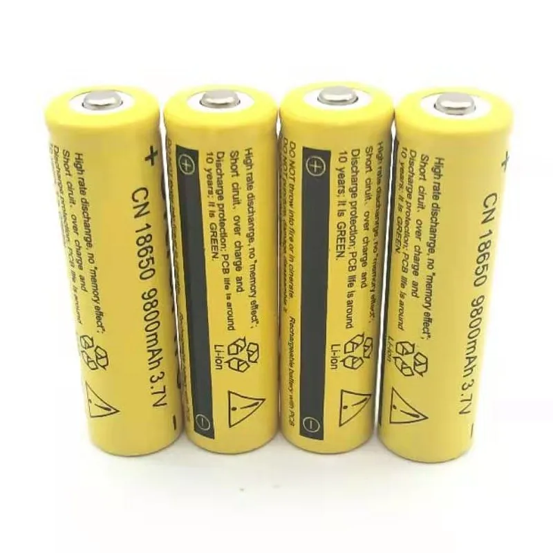 16 шт аккумулятор 18650 9800mAh 3,7 V Аккумулятор для 18650 power bank DIY фонарик