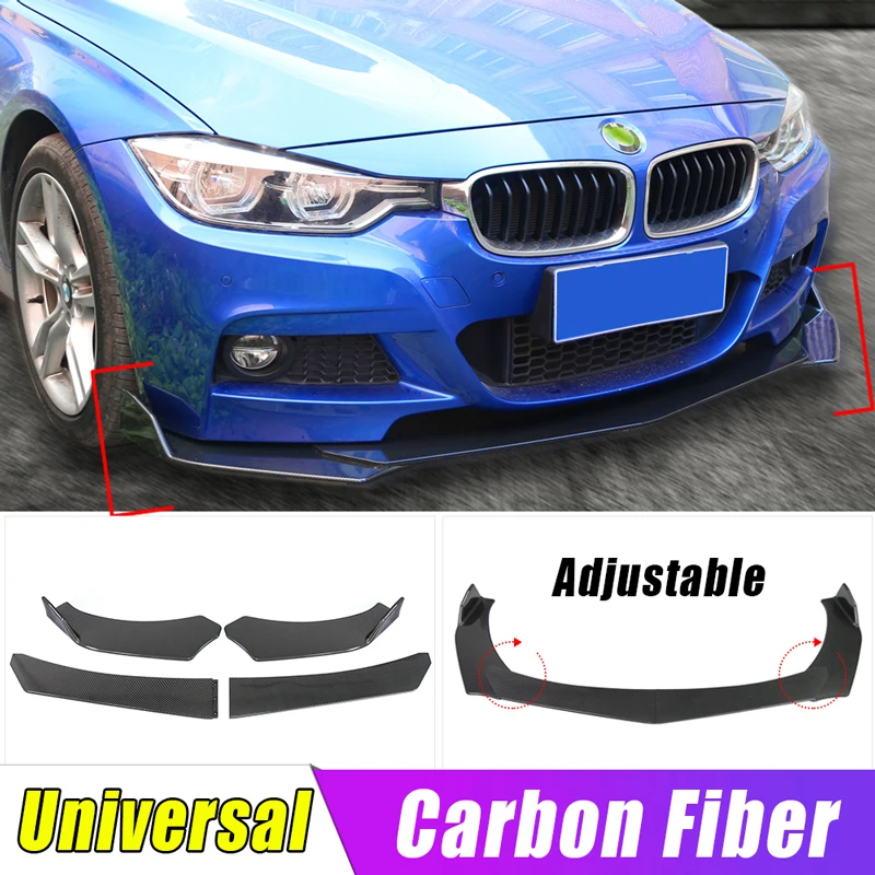 4 шт. универсальный автомобильный передний бампер для BMW Benz спойлер из