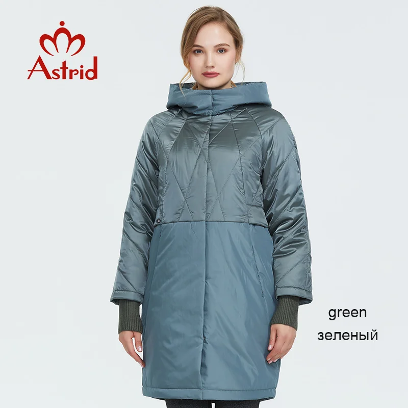 L062 green Astrid осень Новое поступление Женская Стеганая модная куртка Верхняя одежда Высокое качество Новое модное осеннее пальто для женщин AM-9203 - Цвет: L062 green