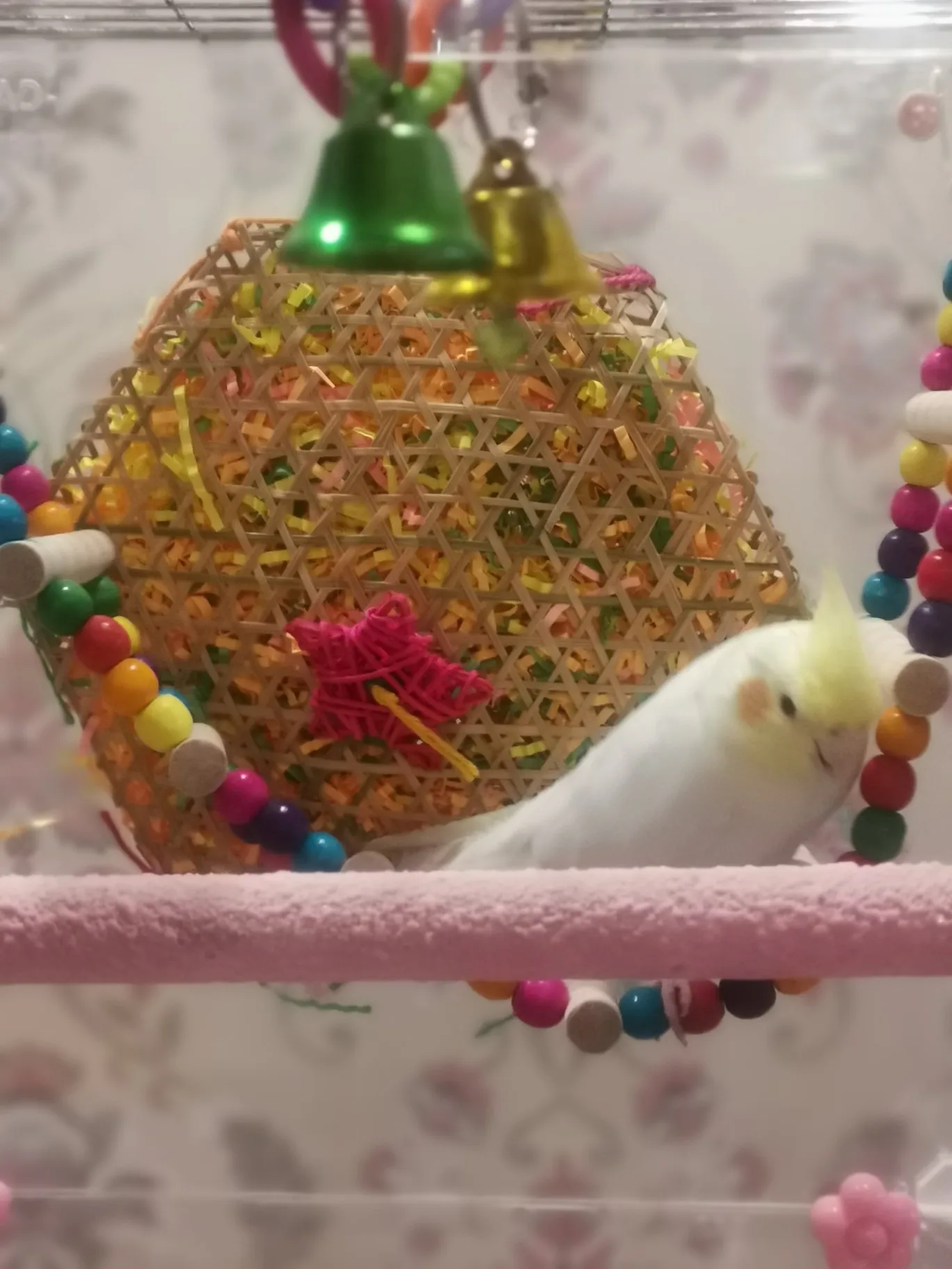 Бамбук попугай для лазания кусания матовый соломенный канат игрушки домашних