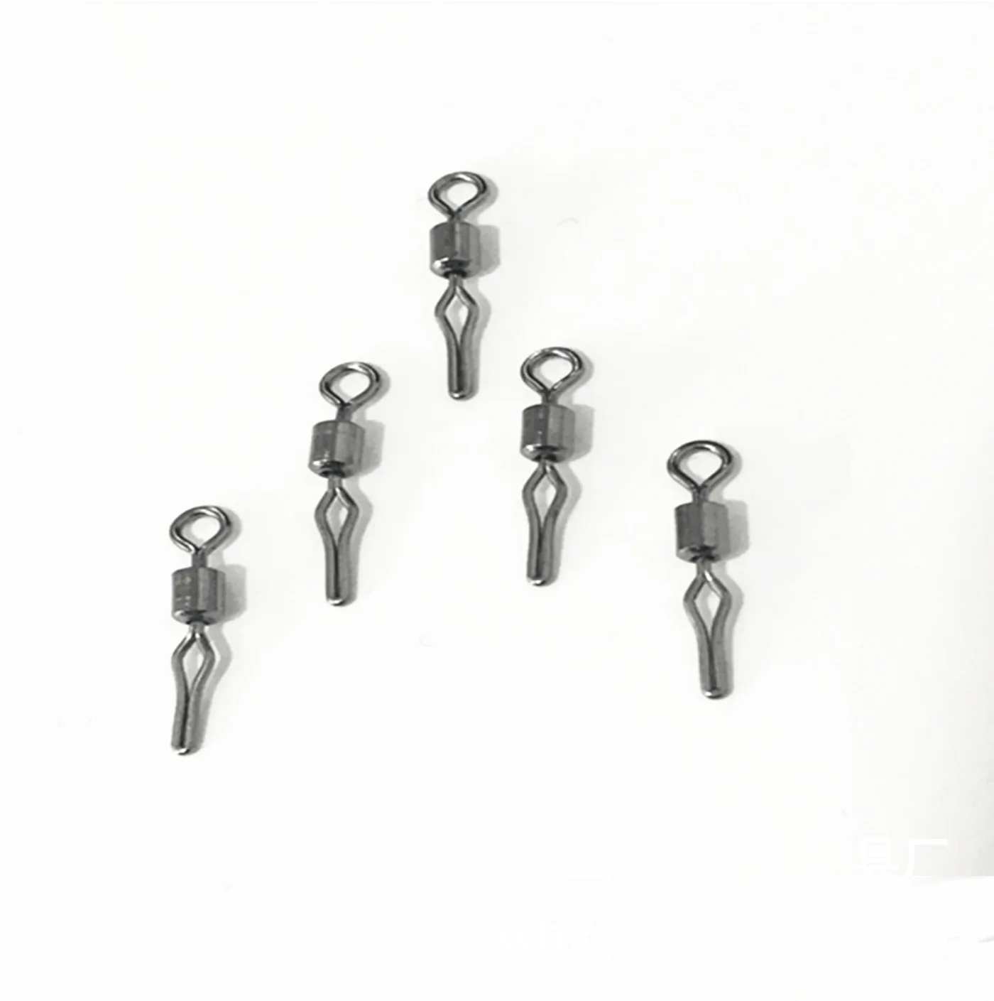 50 шт./лот рыболовный Поворотный соединитель крючка из нержавеющей стали