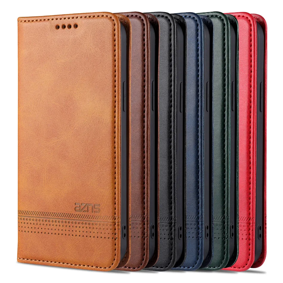 

Leather Flip Wallet Case For iPhone 12 Mini 12 Pro Max 11 Pro Max 6 6S 7 8 Plus X XS XR XS Max SE 2020 Case Cover