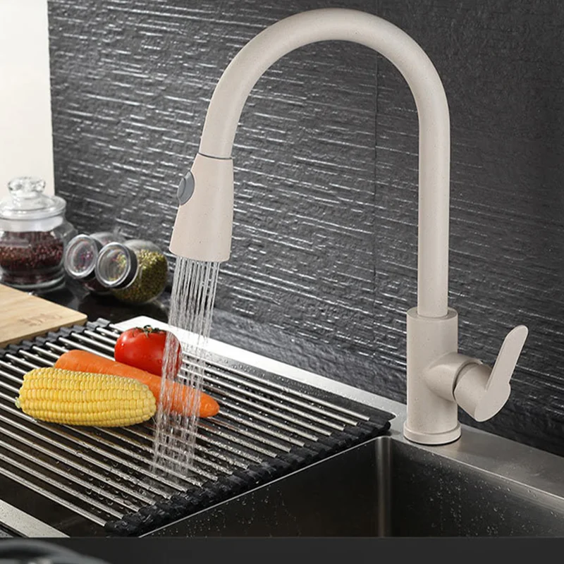 Ласо краска кухонный кран 304 Нержавеющая сталь для горячей и холодной воды