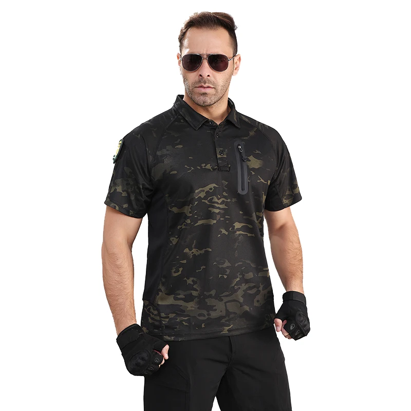 2021 Тактический износостойкие походные Мужская футболка с коротким рукавом для