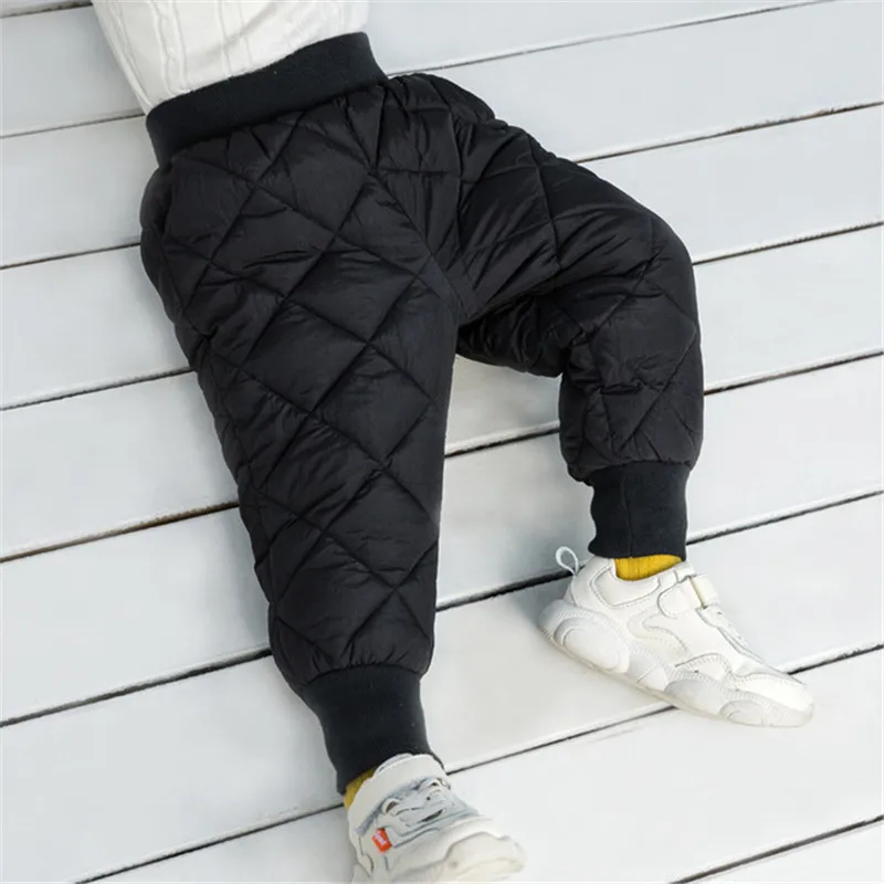 2019 новые зимние плотные теплые штаны для мальчиков и девочек школьные милые