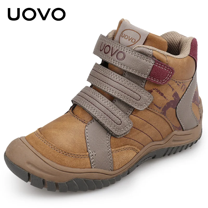 UOVO/ Новое поступление, обувь для мальчиков до середины икры, модная детская спортивная обувь, брендовые уличные детские повседневные кроссовки для мальчиков, размер 26#-36