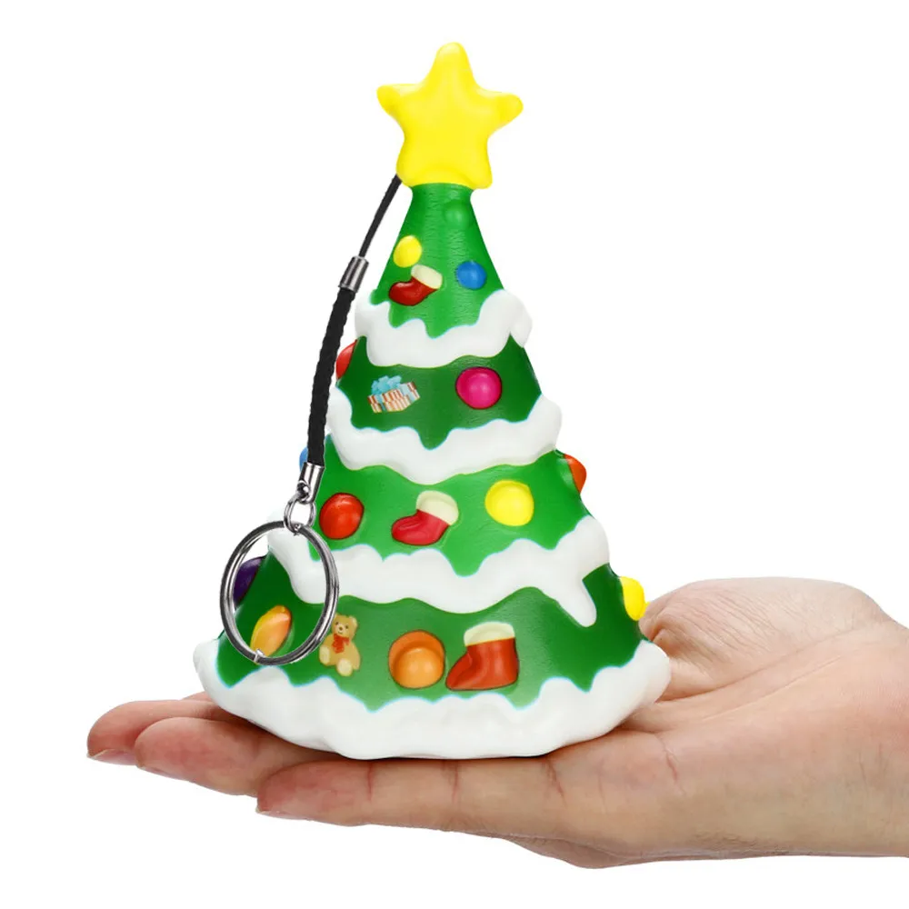 

Fidget toys pops Christmas Tree Shape Slow Rising Cream Stress Relief Toys Anti-stress Stress Children Adult Squeeze Toys
