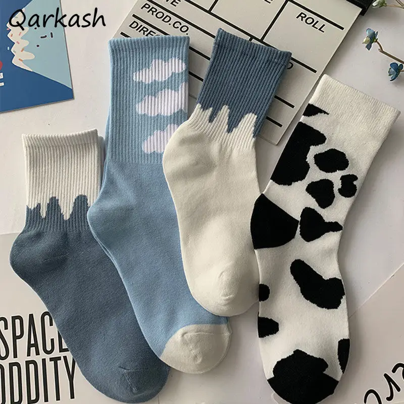 

Носки женские в стиле преппи, нежные женские милые чулочно-носочные изделия Ulzzang, Дышащие Модные студенческие популярные новые коллекции