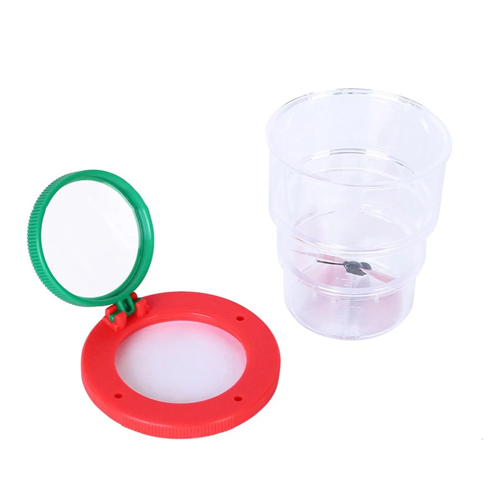 Living Box Folding Magnifier Jeweler Insect Loupe Feeding Case Transport Reptile Terrarium Habitat Plastic Wholesale Spider | Дом и сад
