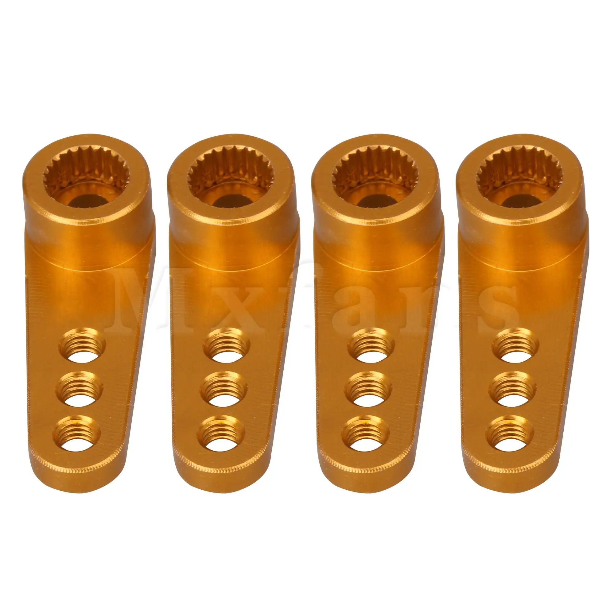 Mxfans 4 шт Золотой 25т CNC алюминиевый сплав металлический серводвигатель|servo horn|metal