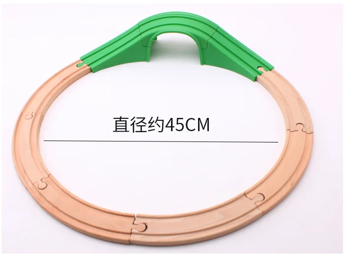 

Special track wooden tracks set wooden track combination suits for brio Wooden toy Magnetic trains Boy / Kids Toy Christmas Gift