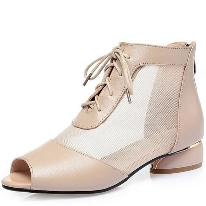 Новинка Модные женские Босоножки с открытым носком и острым красивые ботинки