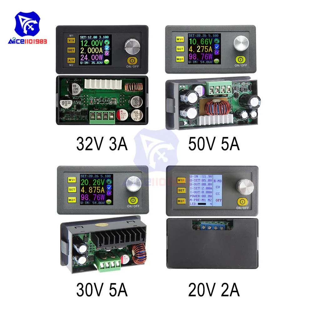Diymore DPS5005/DPS3005/DPS3003/DP50V5A/DP20V2A Цифровой Регулируемый программируемый понижающий