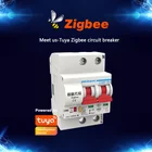 Tuya Zigbee 3,0 Smart автомат защити цепи 220V 400V смарт-переключатель Управление Модуль Автоматизации умного дома работать с Alexa Google Home