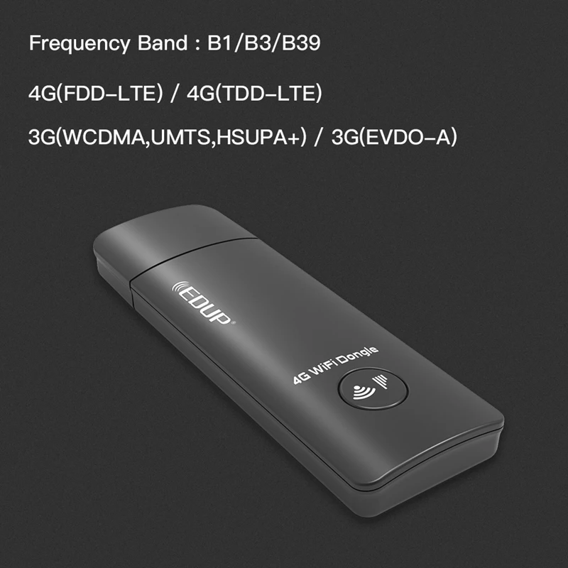 

HOT-EDUP 150Mbps 4G USB WiFi Dongle LTE Universal USB Modem Support 3G/4G Nano Sim Card for Desktop Notebook Tablet Phone