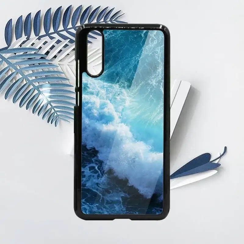 

Blue ocean summer beach Phone Case PC For Samsung galaxy S note 8 9 20 10 e lite2019 plus pro ultra