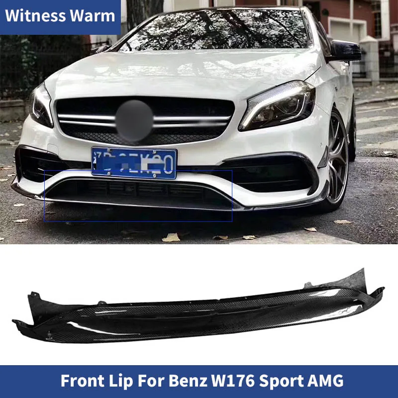 Автомобильный передний бампер спойлер разветвители подбородка для Mercedes-Benz A Class