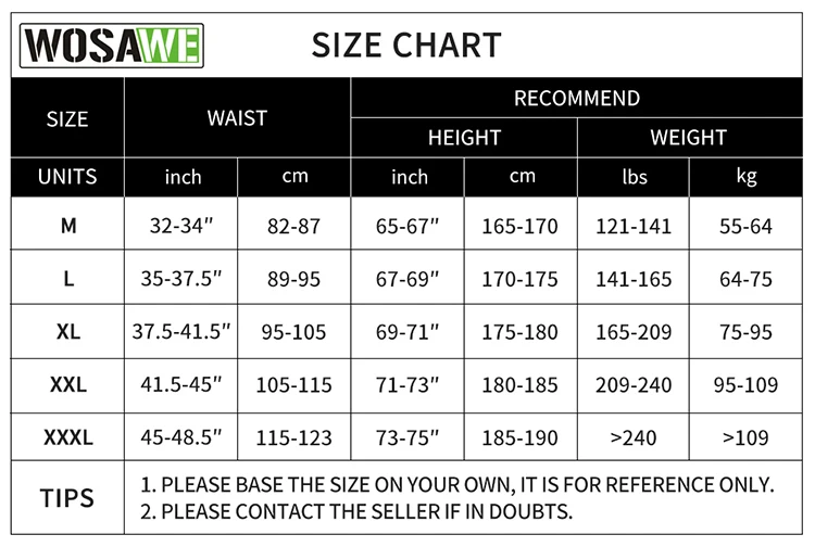 

WOSAWE Mens Cycling Tights Padded Pants Reflective MTB Road Bike Bicycle Black Pants GEL Pad Legging Cycle Long Trouser