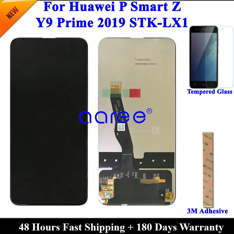 Протестированный ЖК-дисплей для huawei P Smart Z lcd для huawei Y9 Prime дисплей ЖК-экран сенсорный дигитайзер сборка