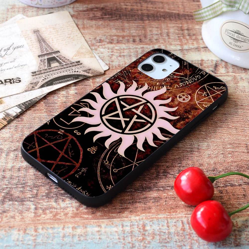 

For iPhone Supernatural wallpaper Soft TPU Border Apple iPhone Case