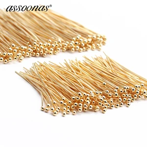 Assoonas M510, золотая игла, ювелирные аксессуары, 18k позолота, никель, ручная работа, сделай сам, медный металл, 25 глот