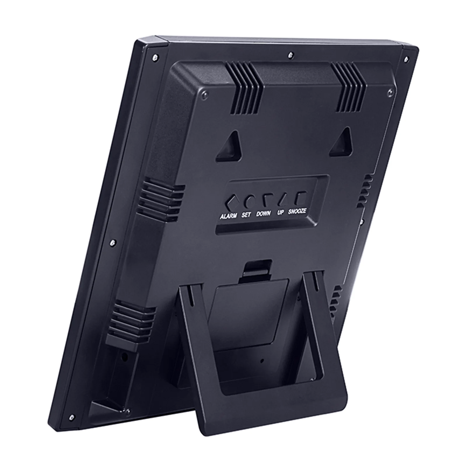 

Wall Clock Alarm Clock with Function Humidity Temperature Date Week Display Sleepiness for Bedroom Bedside