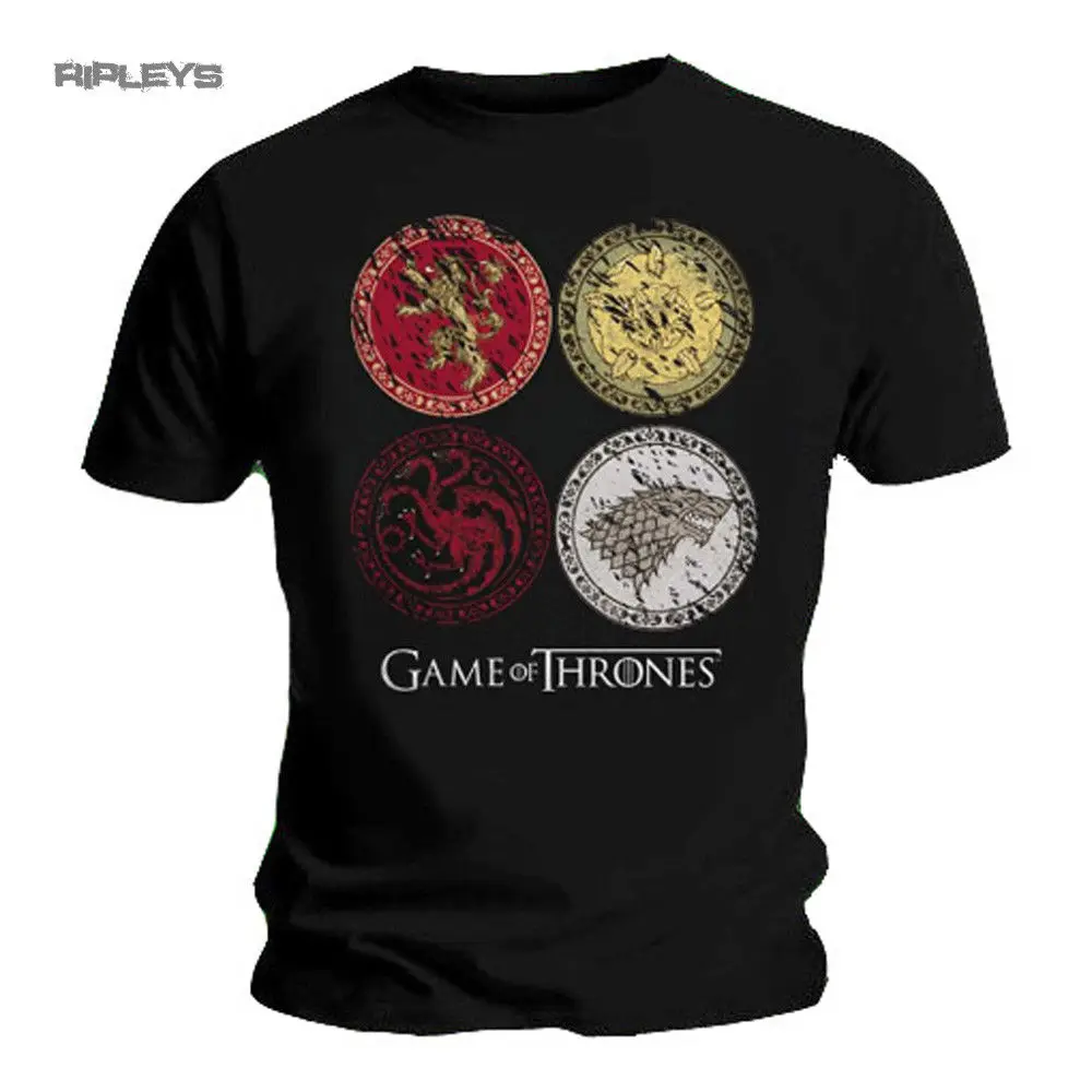 2019 модная футболка Игра престолов дома кресты круг все размеры футболка|Мужские