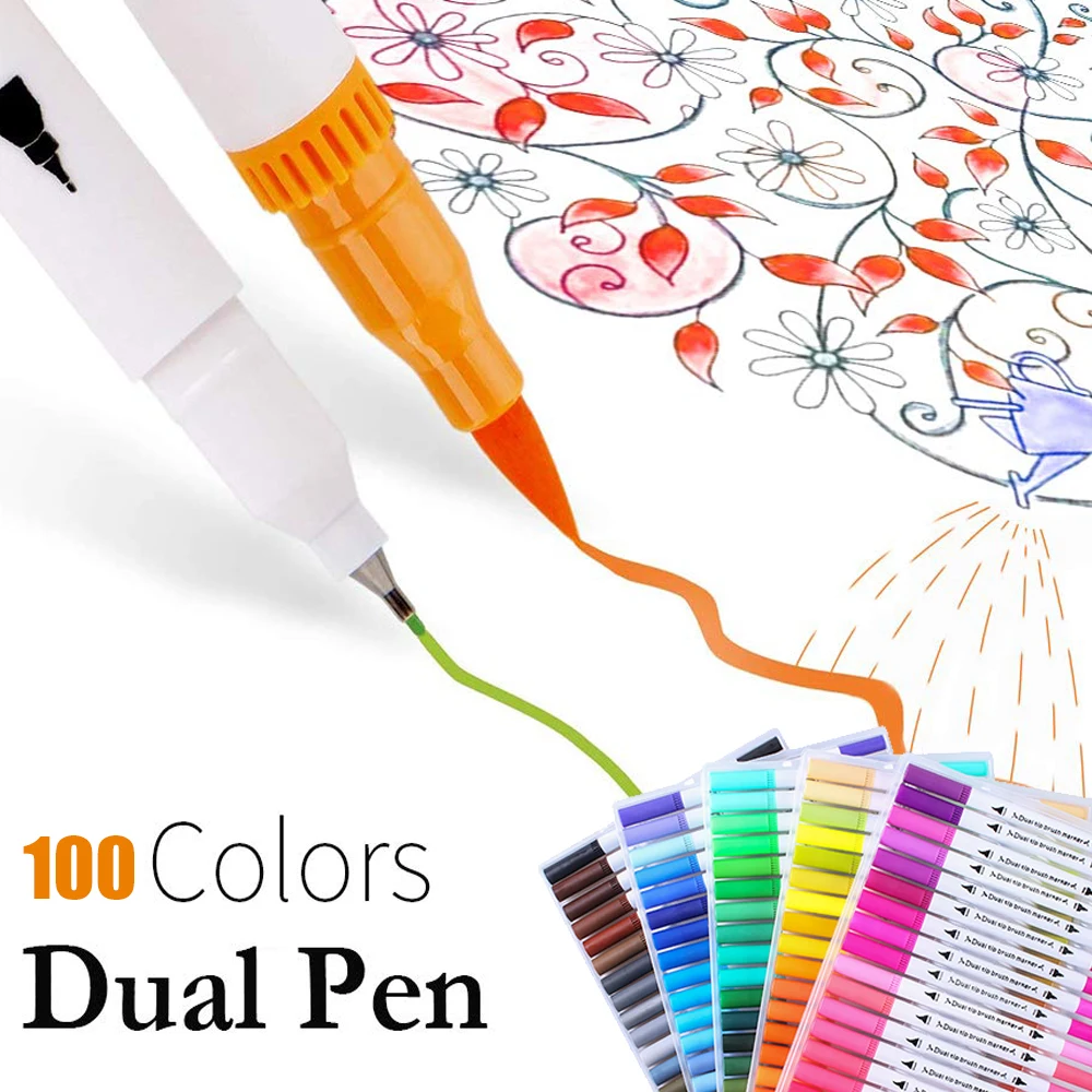 Художественные принадлежности эскиз кисть маркер тонкая линия Набор ручек